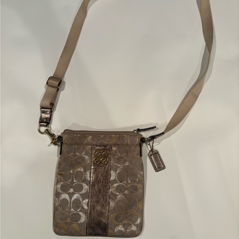 Coach Crossbody Bag in Brown and Tan